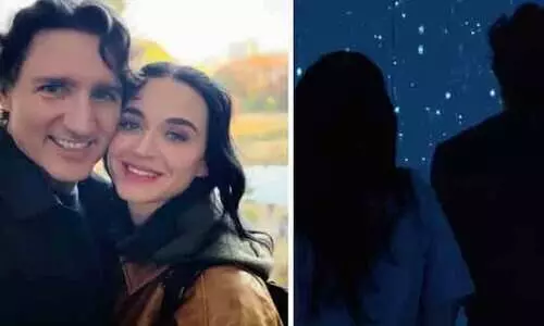 American singer Katy Perry and former Canadian prime minister Justin Trudeau