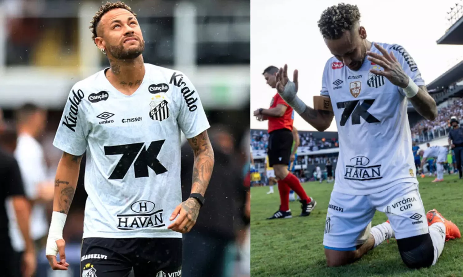 വേദന കടിച്ചമർത്തി നെയ്മർ നിറഞ്ഞാടി; തരംതാഴ്ത്തലിൽ നിന്ന് രക്ഷപ്പെട്ട് സാന്റോസ്, കാൽമുട്ട് ശസ്ത്രക്രിയക്കൊരുങ്ങി താരം