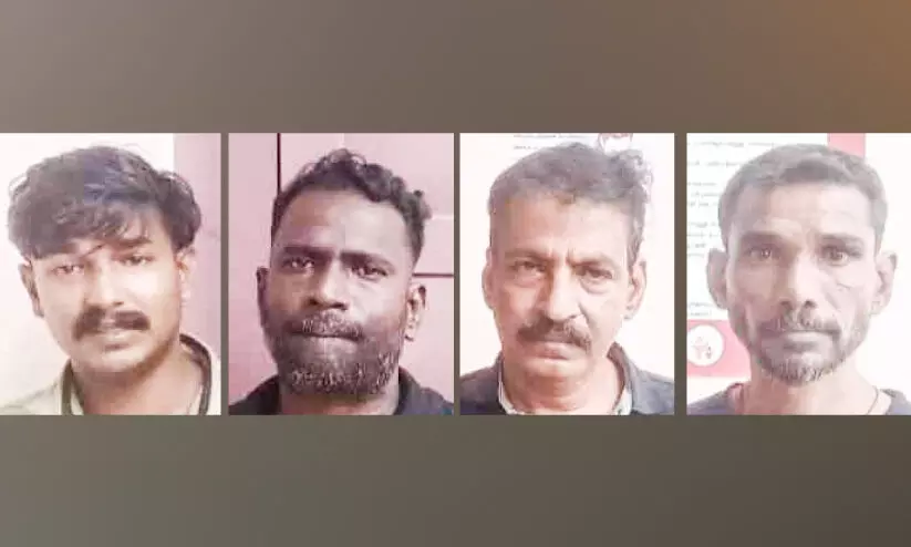 ഉയരപ്പാത നിർമാണ കമ്പനിയുടെ പെയിൻറിങ് മെഷീൻ മോഷ്ടിച്ചവർ പിടിയിൽ