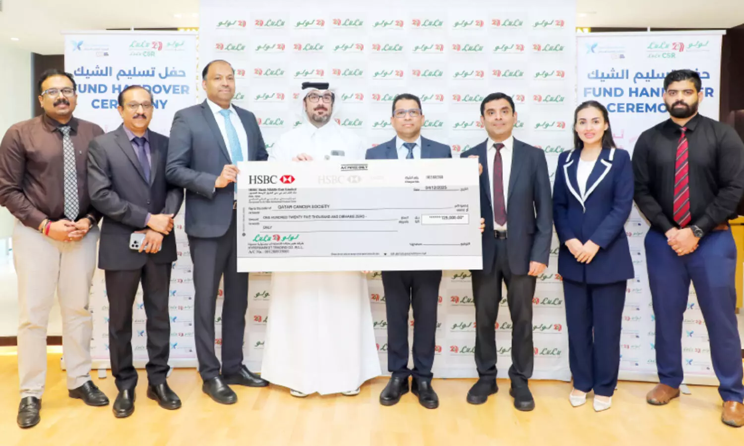 ഖ​ത്ത​ർ കാ​ൻ​സ​ർ സൊ​സൈ​റ്റി​ക്ക് ലു​ലു ഹൈ​പ്പ​ർ​മാ​ർ​ക്ക​റ്റി​ന്റെ സ​ഹാ​യം