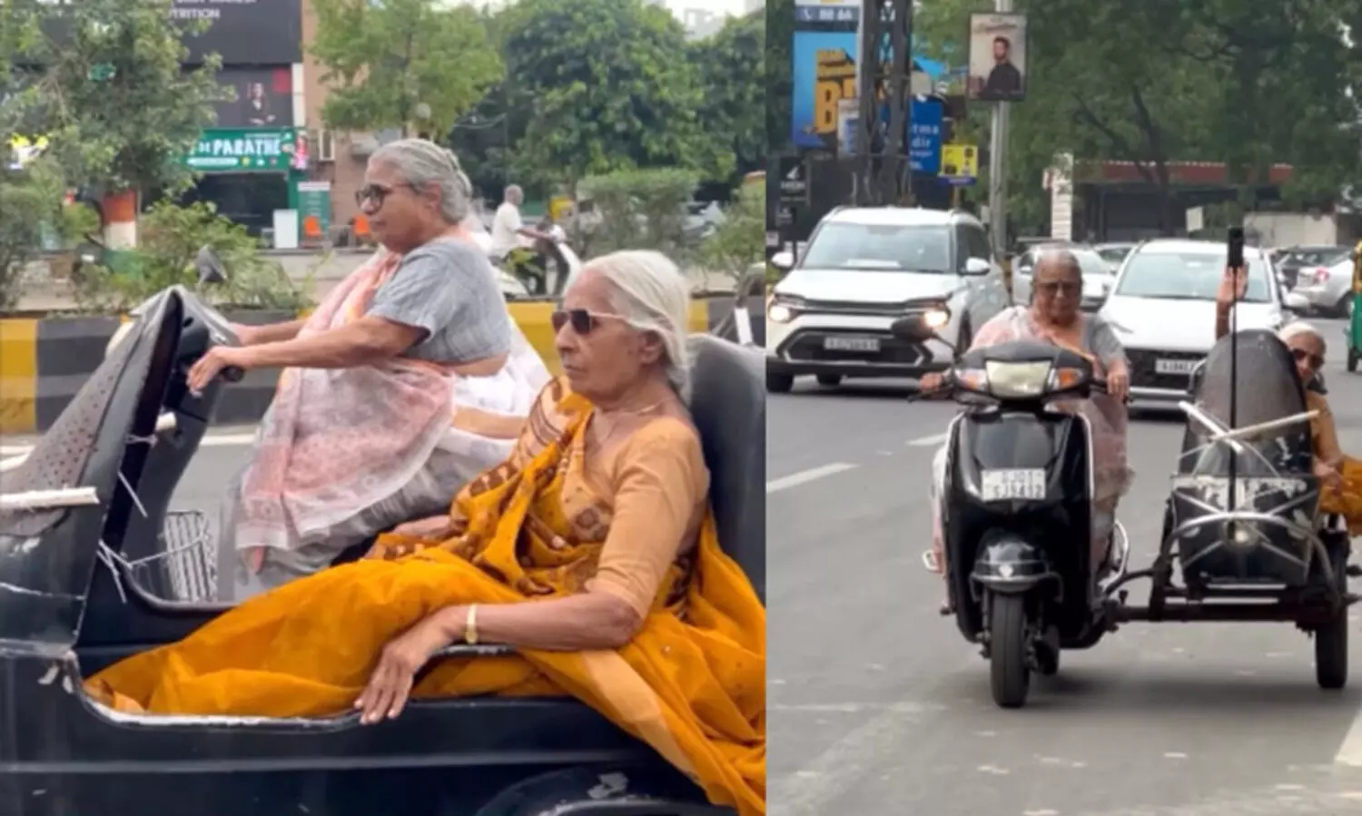 87ലും 84ലും വൈറലായി നഗരത്തി​രക്കിലെ ‘സ്കൂട്ടർ സഹോദരിമാർ’; വാഹനം ഓടിക്കാൻ പഠിച്ചത് 63ാം വയസ്സിൽ