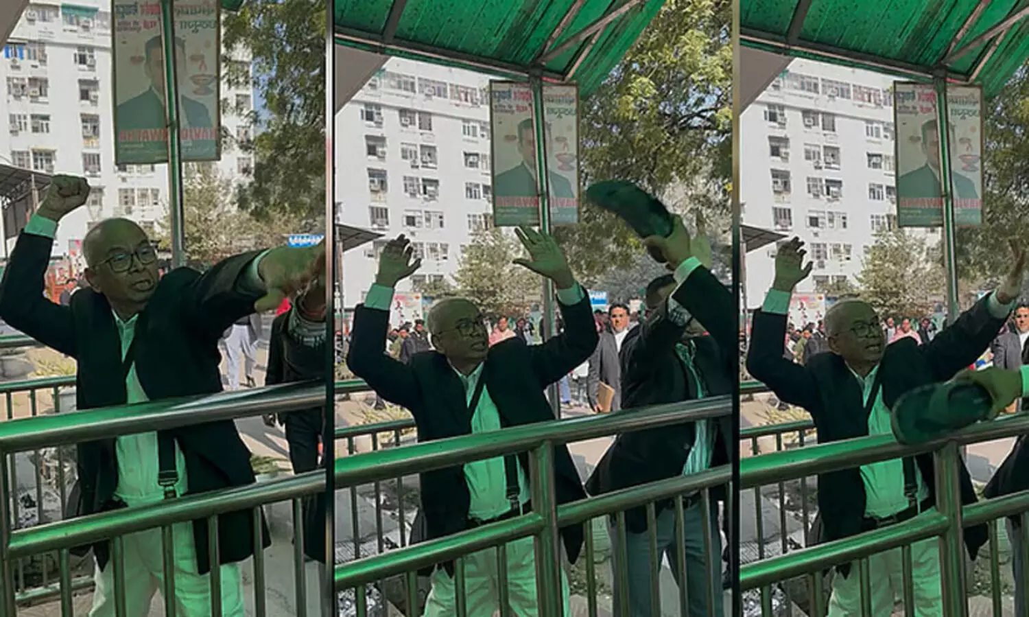 ജസ്റ്റിസ് ബി.ആർ. ഗവായിക്ക് നേരെ ഷൂ എറിഞ്ഞ അഭിഭാഷകന് കോടതിമുറിയിൽ ചെരുപ്പു കൊണ്ടടി