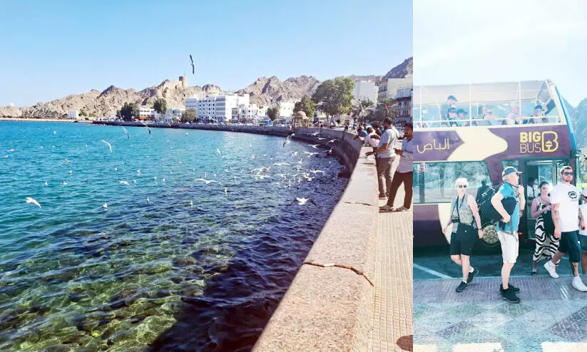 മത്ര സന്ദർശിക്കാനെത്തിയ വിദേശസഞ്ചാരികൾ