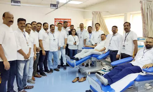 ര​ക്ത​ദാ​ന ക്യാ​മ്പ് സം​ഘ​ടി​പ്പി​ച്ച് കെ.​പി.​എ​ഫ്