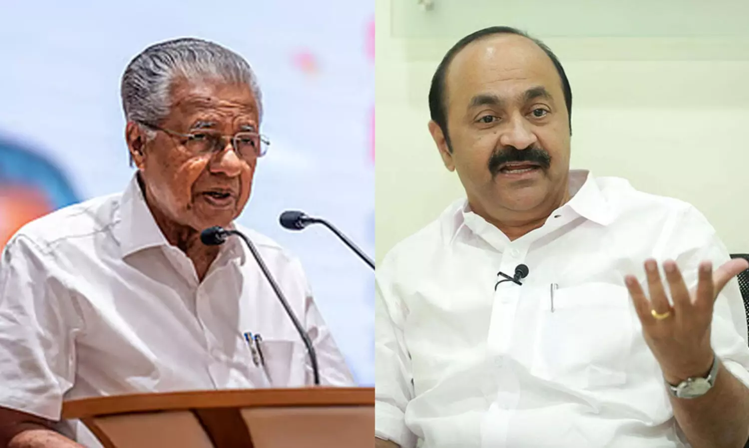 Pinarayi Vijayan and VD Satheeshan