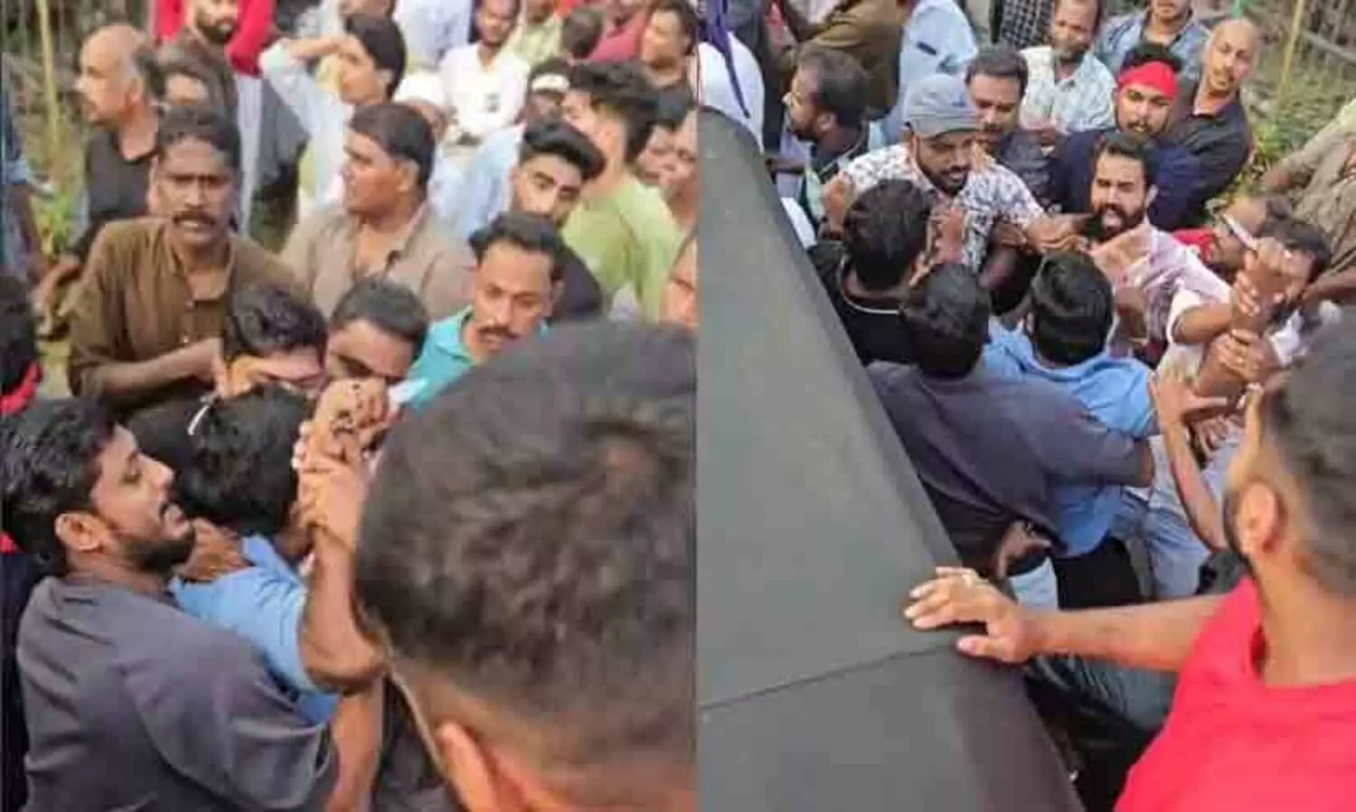 കോഴിക്കോട്ട് കൊട്ടിക്കലാശത്തിനിടെ കത്തി വീശി  സി.പി.എം പ്രവർത്തകൻ