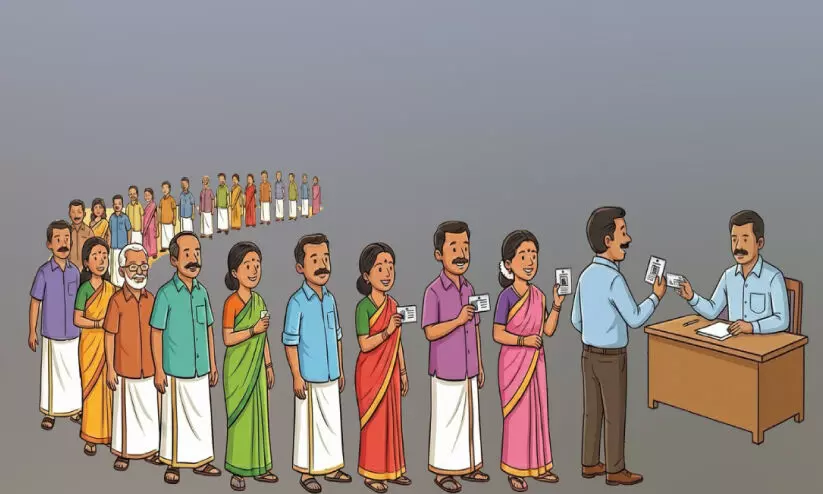 ജി​ല്ല​യി​ൽ 71.71 ശ​ത​മാ​നം പോ​ളി​ങ്