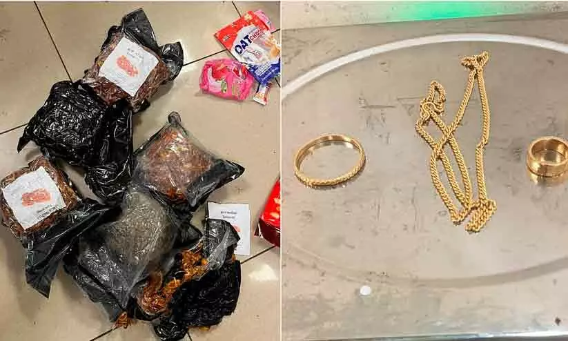 Customs,Seizure,Drugs,Gold,Mumbai Airport, മുംബൈ എയർപോർട്ട്, കഞ്ചാവ്, സ്വർണം Customs,Seizure,Drugs,Gold,Mumbai Airport, മുംബൈ എയർപോർട്ട്, കഞ്ചാവ്, സ്വർണം