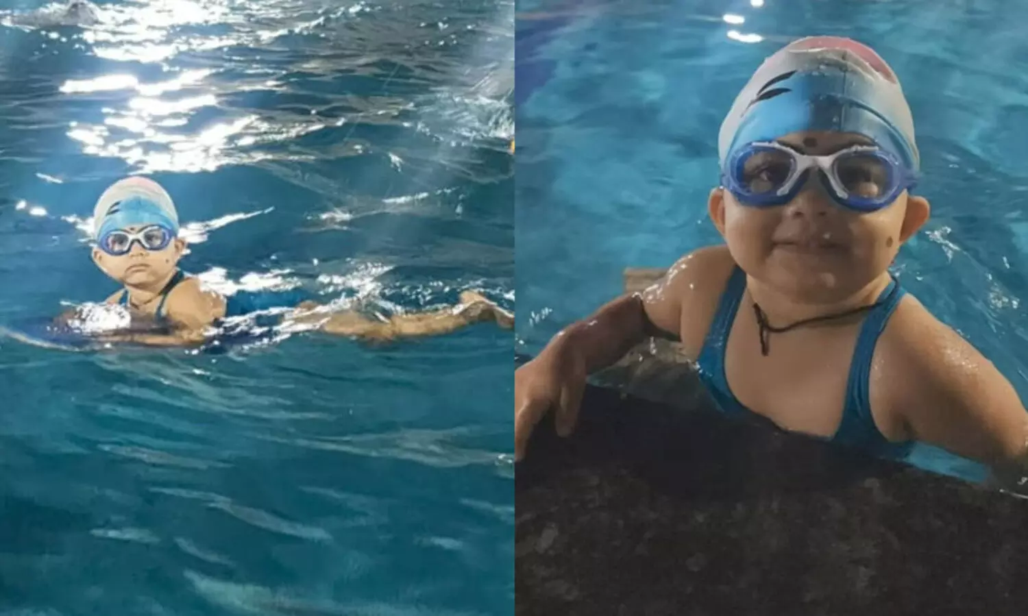 100 മീറ്റർ നീന്തിക്കടന്ന ഏറ്റവും പ്രായം കുറഞ്ഞ വ്യക്തിയായി മഹാരാഷ്ട്രയിലെ ഒരു വയസ്സുകാരി