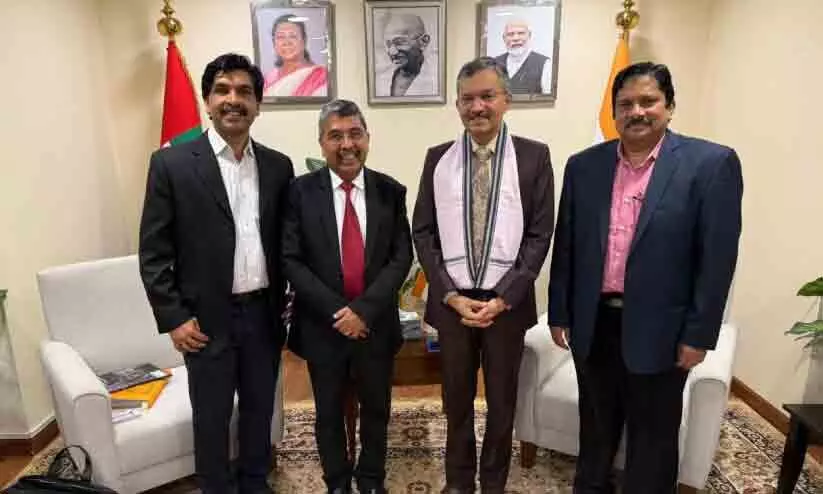 ഗാ​ന്ധി​യ​ന്‍ ആ​ദ​ര്‍ശ​ങ്ങ​ള്‍ എ​ന്നും പ്ര​സ​ക്തം ; ഇ​ന്ത്യ​ന്‍ അം​ബാ​സ​ഡ​ര്‍