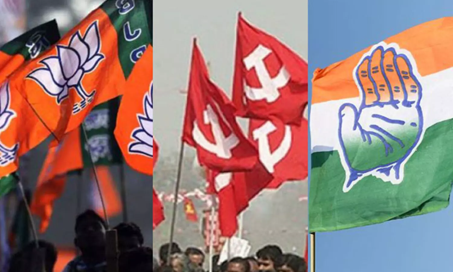Flags, BJP, CPIM