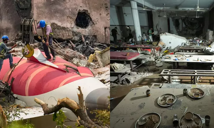 അഹ്മദാബാദ് വിമാനാപകടത്തിന് 6 മാസം; ദുരന്തത്തിന്റെ ഓർമകൾ അവശേഷിപ്പിച്ച് ഇന്നും ആ ഹോസ്റ്റൽ കെട്ടിടം അഹ്മദാബാദ് വിമാനാപകടത്തിന് 6 മാസം; ദുരന്തത്തിന്റെ ഓർമകൾ അവശേഷിപ്പിച്ച് ഇന്നും ആ ഹോസ്റ്റൽ കെട്ടിടം