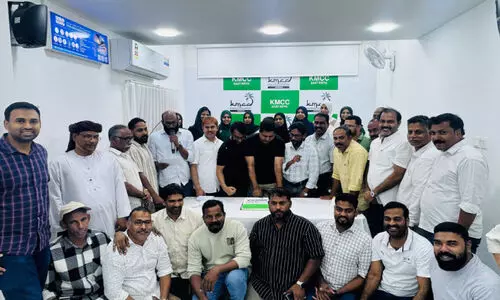 കെ.​എം.​സി.​സി വി​ജ​യാ​ഹ്ലാ​ദം സം​ഘ​ടി​പ്പി​ച്ചു