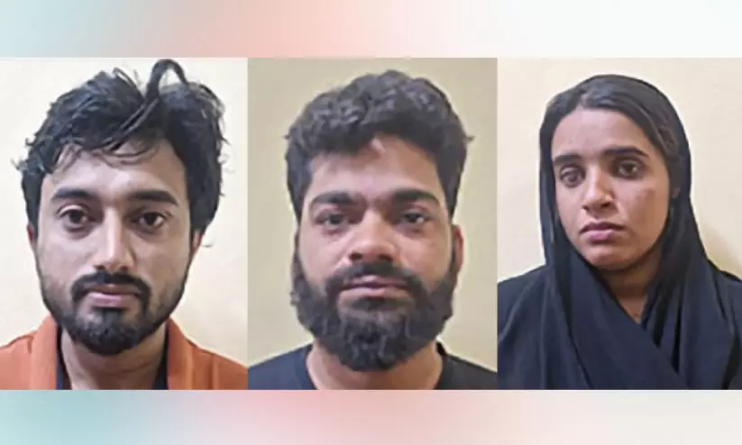എം.ഡി.എം.എയുമായി മൂന്നുപേർ പിടിയിൽ എം.ഡി.എം.എയുമായി മൂന്നുപേർ പിടിയിൽ