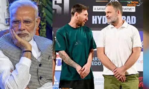 ‘മെസ്സി രാഹുൽ ഗാന്ധിയെ ആദ്യംകണ്ടതിന് മോദി പിണങ്ങി നാടുവിട്ടു, മെസ്സിയെ സ്നേഹിക്കുന്നവർ പൊറുക്കില്ല’ ‘മെസ്സി രാഹുൽ ഗാന്ധിയെ ആദ്യംകണ്ടതിന് മോദി പിണങ്ങി നാടുവിട്ടു, മെസ്സിയെ സ്നേഹിക്കുന്നവർ പൊറുക്കില്ല’