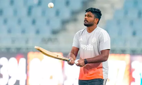 Sanju Samson in training Sanju Samson in training