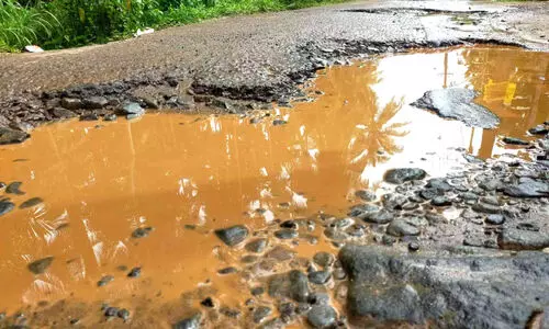 തകർന്ന കുറ്റിക്കടവ്- കണ്ണിപറമ്പ് റോഡിൽ യാത്ര ദുഷ്കരം