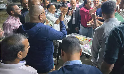 ത​ദ്ദേ​ശ തെ​ര​ഞ്ഞെ​ടു​പ്പ് ഫ​ലം: യാം​ബു യു.​ഡി.​എ​ഫ് ക​മ്മി​റ്റി വി​ജ​യാ​ഘോ​ഷം