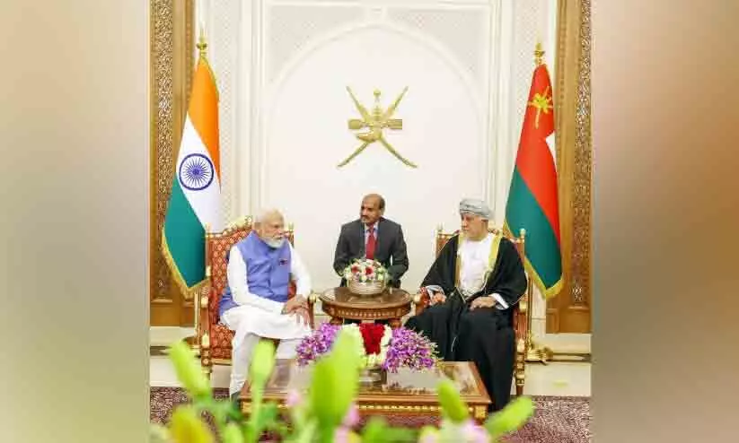 പ്രധാനമന്ത്രി നരേന്ദ്ര മോദിക്ക് ഒമാനിൽ വരവേൽപ്പ് പ്രധാനമന്ത്രി നരേന്ദ്ര മോദിക്ക് ഒമാനിൽ വരവേൽപ്പ്