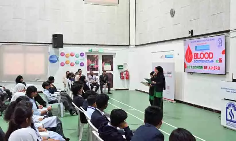 ശാന്തിനികേതന് ഇന്ത്യന് സ്കൂളില് രക്തദാന ക്യാമ്പ് ശാന്തിനികേതന് ഇന്ത്യന് സ്കൂളില് രക്തദാന ക്യാമ്പ്