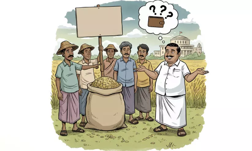 കർഷകർ ചോദിക്കുന്നു നെല്ല് വിറ്റ പണമെവിടെ കർഷകർ ചോദിക്കുന്നു നെല്ല് വിറ്റ പണമെവിടെ