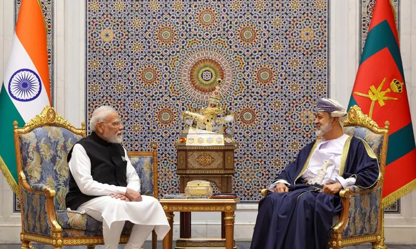 കയറ്റുമതിക്ക് കോളടിക്കും; സ്വതന്ത്ര വ്യാപാര കരാറിൽ ഒപ്പുവെച്ച് ഇന്ത്യയും ഒമാനും കയറ്റുമതിക്ക് കോളടിക്കും; സ്വതന്ത്ര വ്യാപാര കരാറിൽ ഒപ്പുവെച്ച് ഇന്ത്യയും ഒമാനും