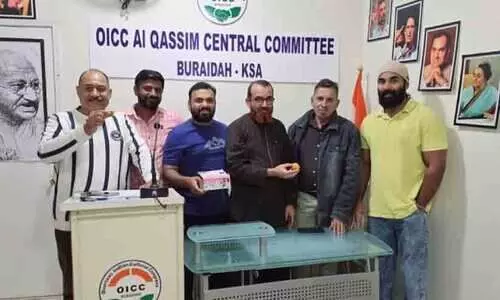 തെ​ര​ഞ്ഞെ​ടു​പ്പ്​ വി​ജ​യ​മാ​ഘോ​ഷി​ച്ച്​ ഒ.​ഐ.​സി.​സി