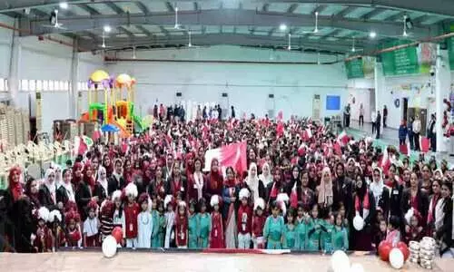 എം.​ഇ.​എ​സ് ഇ​ന്ത്യ​ൻ സ്കൂ​ളി​ൽ ഖ​ത്ത​ർ ദേ​ശീ​യ ദി​നാ​ഘോ​ഷം