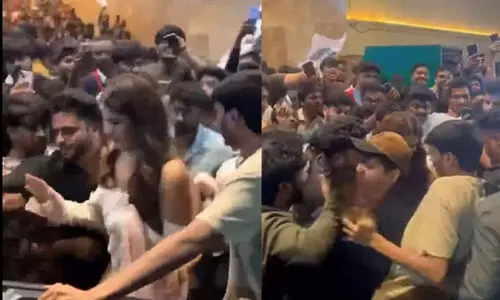 തൊടാനും വസ്ത്രം പിടിച്ച് വലിക്കാനും ശ്രമം; നിധി അഗർവാളിനെതിരെ ആൾക്കൂട്ട ആക്രമണം