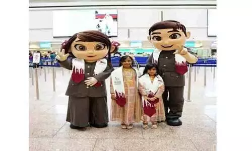 ഖ​ത്ത​ർ ദേ​ശീ​യ ദി​നാ​ഘോ​ഷം; ഖ​ത്ത​ർ യാ​ത്ര​ക്കാ​ർ​ക്ക്​ സ്വീ​ക​ര​ണം