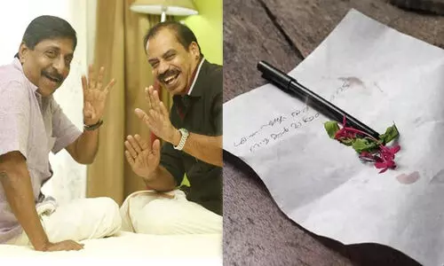 എന്നും എല്ലാവർക്കും നന്മകൾ മാത്രം ഉണ്ടാവട്ടെ; ഇങ്ങനെത്തന്നെയാവും ശ്രീനി പറയുക, പേനയും പേപ്പറും ആവശ്യപ്പെട്ടത് ധ്യാൻ -സത്യൻ അന്തിക്കാട്