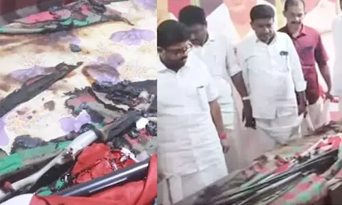 പാനൂരിൽ സി.പി.എം ബ്രാഞ്ച് കമ്മിറ്റി ഓഫീസിന് തീയിട്ട നിലയിൽ