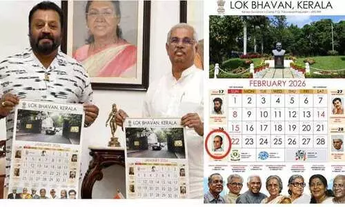 സവർക്കർ ചിത്രവുമായി ലോക് ഭവൻ കലണ്ടർ