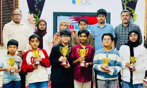 മ​ല​ർ​വാ​ടി ഖ​ത്ത​ർ ദേ​ശീ​യ ദി​ന ക്വി​സ്; ഐ​ൻ ഖാ​ലി​ദ് വെ​സ്റ്റ് ജേ​താ​ക്ക​ൾ