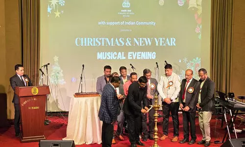 റിയാദിൽ ക്രിസ്​മസും പുതുവത്സരവും ആഘോഷിച്ച് ഇന്ത്യൻ എംബസി