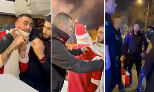 Gaza santa claus arrest
