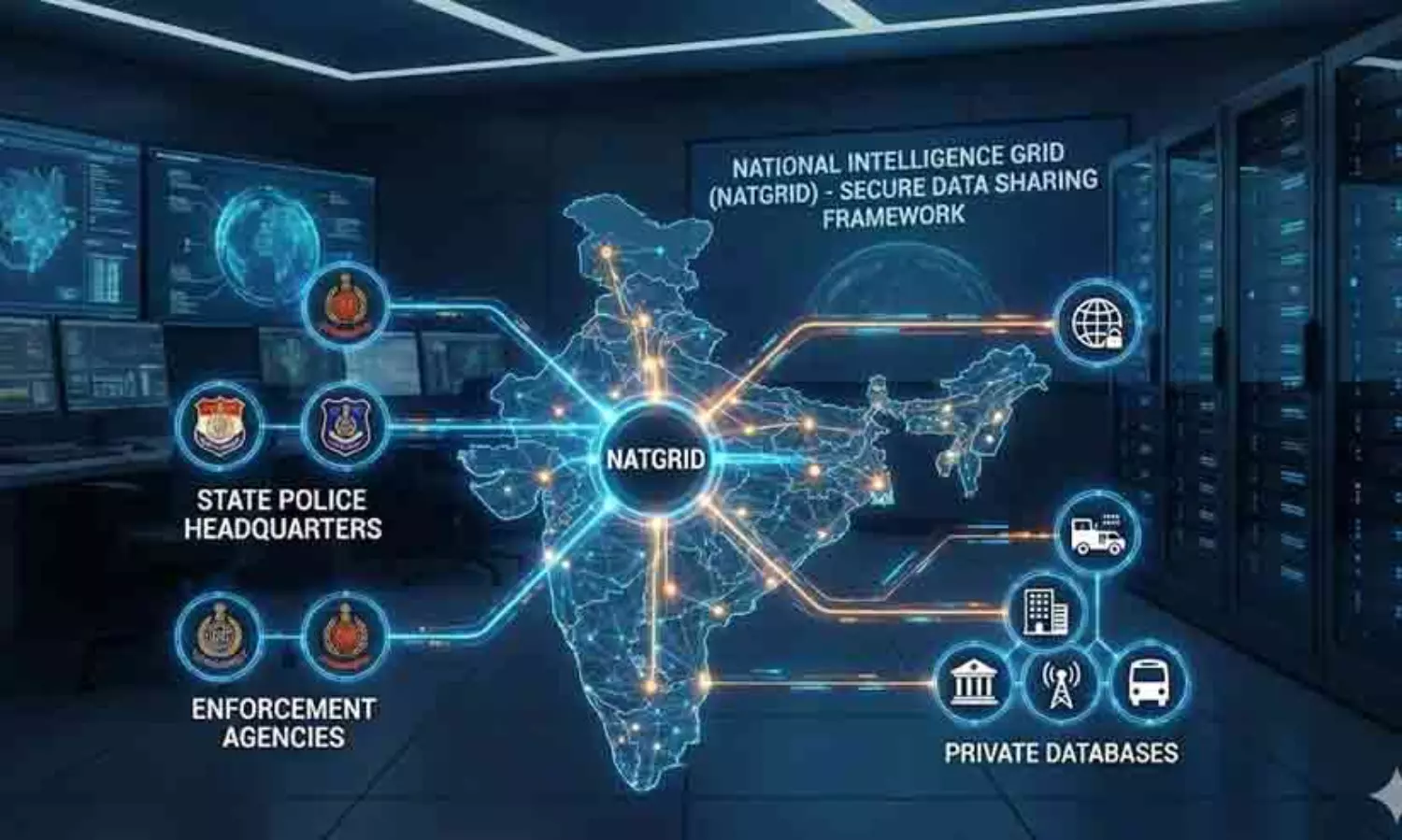 ജനസംഖ്യ പട്ടിക വഴി ശേഖരിച്ച രാജ്യത്തെ 119 കോടി ജനങ്ങളുടെ കുടുംബവിവരങ്ങൾ നാറ്റ്ഗ്രിഡിലേക്ക്