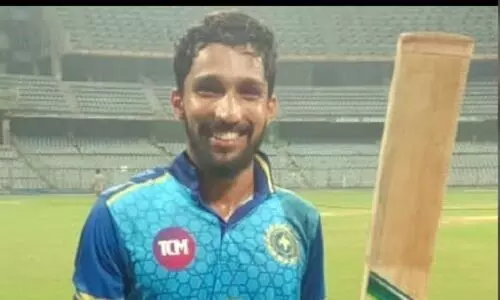 അസ്ഹറുദ്ദീനും അപരാജിതിനും അർധ സെഞ്ച്വറി; കർണാടകക്കു മുന്നിൽ 285 റൺസ് വിജയലക്ഷ്യമുയർത്തി കേരളം