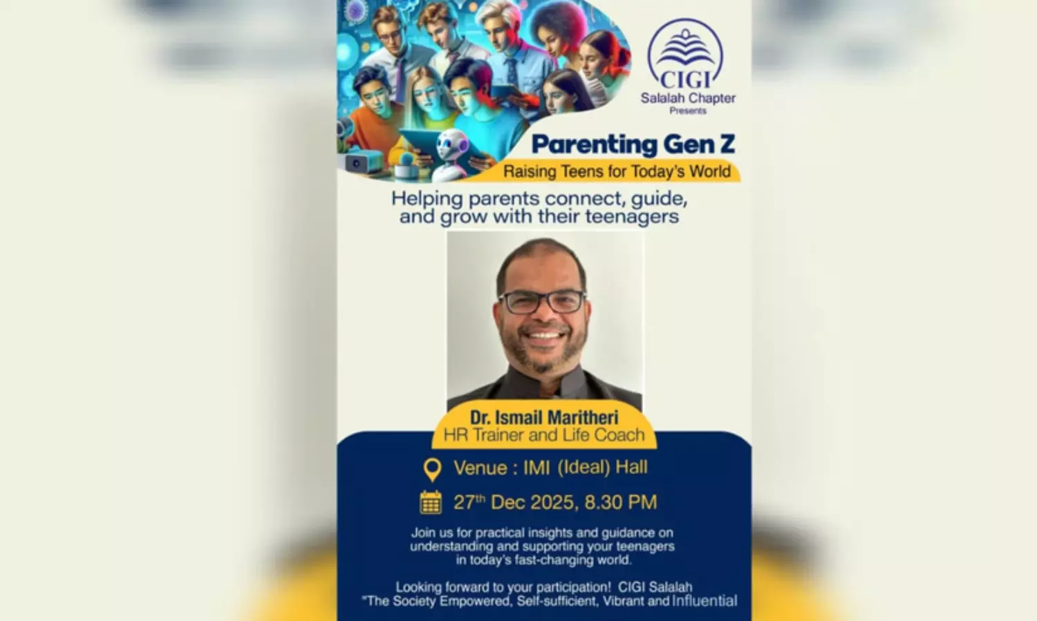 സലാലയിൽ ന്യൂജനറേഷൻ പാരൻ്റിങ്’ പരിശീലനം ഇന്ന്