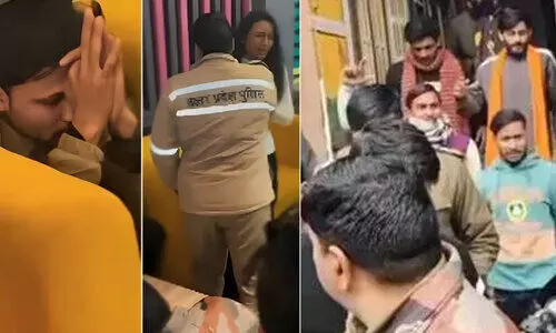 യു.പിയിൽ ‘ലവ് ജിഹാദ്’ ആരോപിച്ച് പിറന്നാൾ ആഘോഷം തടസ്സപ്പെടുത്തി, മുദ്രാവാക്യം വിളിച്ച് ഇരച്ചുകയറി ബജ്റംഗ് ദൾ ഗുണ്ടകൾ; പങ്കെടുത്ത രണ്ട് മുസ്‍ലിം യുവാക്കൾക്ക് പിഴ ചുമത്തി