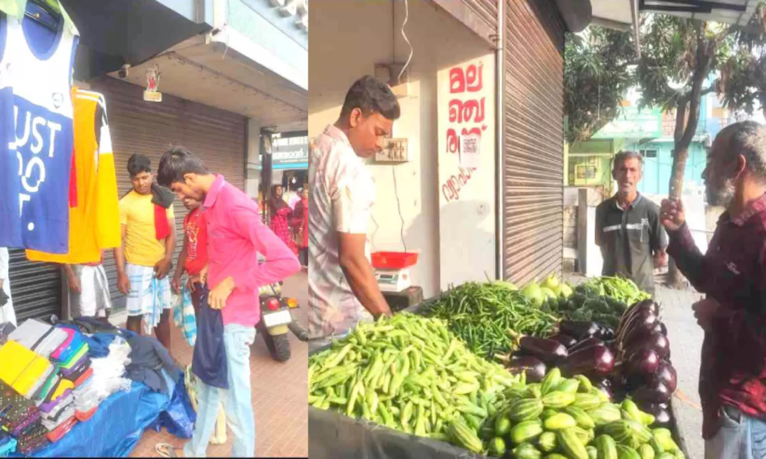 അവധി ദിവസങ്ങളിൽ സജീവമായി ഉത്തരേന്ത്യൻ കടകൾ