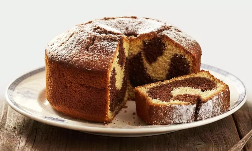 Marble Tea Cake Marble Tea Cake