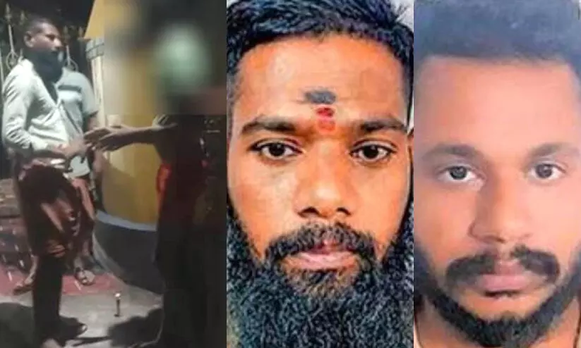 പാലക്കാട് യുവാവിനെ പോസ്റ്റില് കെട്ടിയിട്ട് മര്ദിച്ചു പാലക്കാട് യുവാവിനെ പോസ്റ്റില് കെട്ടിയിട്ട് മര്ദിച്ചു