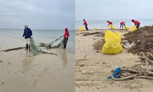 അ​ൽ സൂ​ർ തീ​രം വൃ​ത്തി​യാ​ക്കി കു​വൈ​ത്ത് ഡൈ​വി​ങ് ടീം