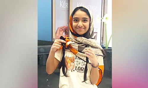 പി​റ​ന്നാ​ൾ ദി​ന​ത്തി​ൽ മു​ടി ദാ​നം ന​ൽ​കി ഹ​യാ ഫാ​ത്തി​മ