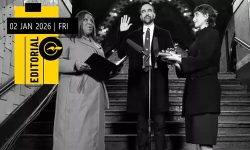 മം​ദാ​നി​യു​ടെ പു​തു​മ നി​റ​ഞ്ഞ സ്ഥാ​നാ​രോ​ഹ​ണം