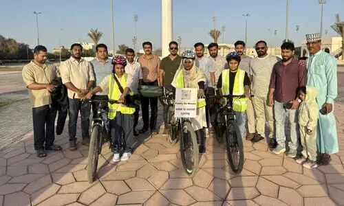 റംഷീനക്കും മക്കൾക്കുമിത് അപൂർവമായൊരു അതിജീവന സൈക്കിൾ യാത്ര !