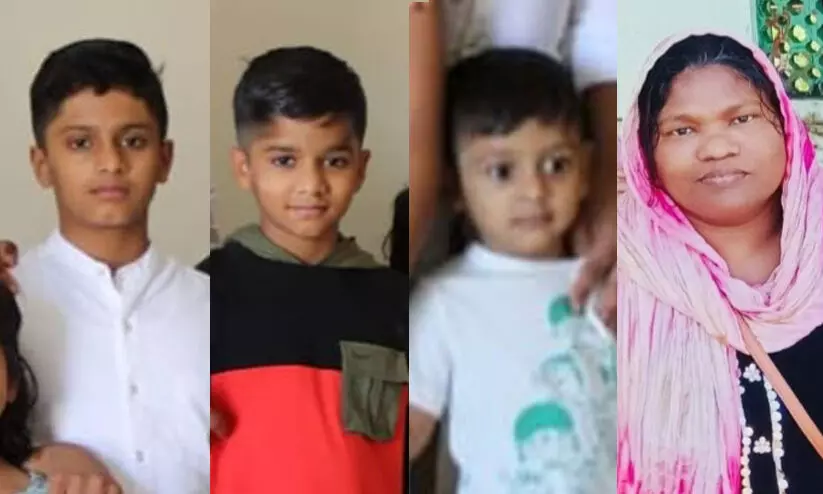 അബൂദബിയിൽ വാഹനാപകടം; സഹോദരങ്ങളായ മൂന്നു കുട്ടികളടക്കം നാലു മലയാളികൾ മരിച്ചു അബൂദബിയിൽ വാഹനാപകടം; സഹോദരങ്ങളായ മൂന്നു കുട്ടികളടക്കം നാലു മലയാളികൾ മരിച്ചു