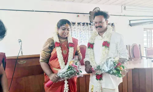 കുന്നോത്തുപറമ്പ് പഞ്ചായത്ത് ഹാൾ വിവാഹ വേദിയായി