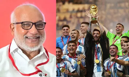 എൽ.ഡി.എഫ് ഖത്തർ ലോകകപ്പിലെ അർജന്റീന​യെ പോലെ; സൗദിയോട് തോറ്റ ശേഷം കിരീടമണിഞ്ഞ മെസ്സിപ്പട പോലെ എൽ.ഡി.എഫ് തിരിച്ചുവരും -എം.എ ബേബി